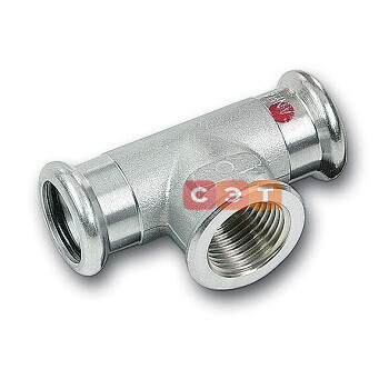 Тройник с ВР оцинкованный 24130G  42х1/2"х42 SANHA